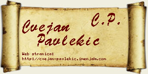 Cvejan Pavlekić vizit kartica